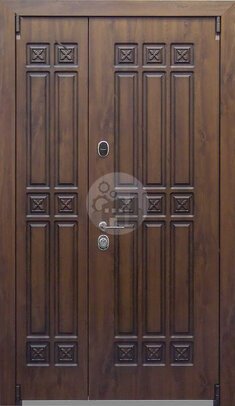 металлическая дверь с отделкой мдф и замками на выбор-ДВ-352