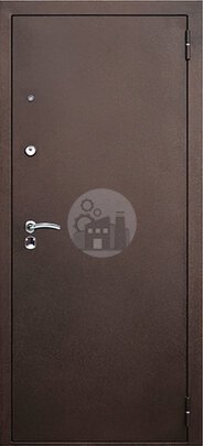 Дверь стальная с зеркалом, порошковый окрас снаружи, внутри МДФ-ДВ-637