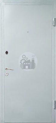 Стальная техническая дверь с двумя замками, окрас нитроэмаль-ДВ-974