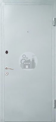 стальная техническая дверь с двумя замками, окрас нитроэмаль-ДВ-974