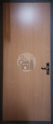 стальная дверь в дом, нитроэмаль и ламинат - внутренняя часть двери ДВ-1421